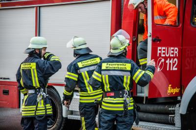 Winterbach: Unwetterzelle sorgt im Ort fuer Feuerwehreinsaetze
